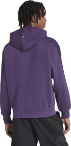 Bluza męska adidas Essentials 3-Stripes Fleece fioletowa JX0740 L 3