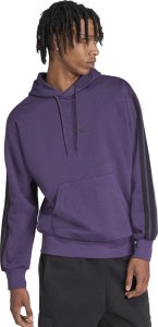 Bluza męska adidas Essentials 3-Stripes Fleece fioletowa JX0740 L 4