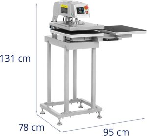Prasa termotransferowa pneumatyczna podwójna 40 x 50 cm MSW 4