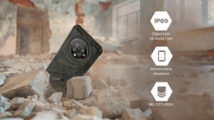 HAMMER Hammer Iron 6 (Black) DS 6.56" IPS TFT 720x1612/2GHz/128GB/6GB RAM/Android 14/microSDXC/WiFi,BT,5G 4