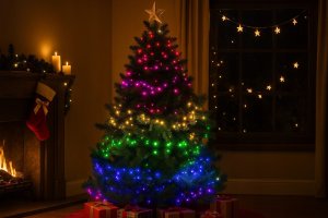 Lampki choinkowe LED z efektem bieżącej wody, 400 szt. 3