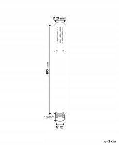 Słuchawka prysznicowa MARFAU Mosiądz Srebrny 3