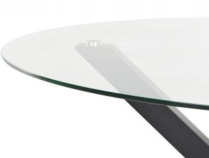 Zestaw ogrodowy dla 4 osób MALETTO/BUSSETO Szkło Czarny 11