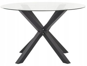 Zestaw ogrodowy dla 4 osób MALETTO/BUSSETO Szkło Czarny 6