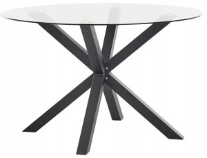 Zestaw ogrodowy dla 4 osób MALETTO/BUSSETO Szkło Czarny 7