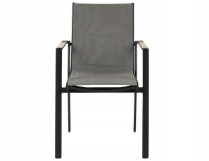 Zestaw ogrodowy dla 4 osób MALETTO/BUSSETO Szkło Czarny 9