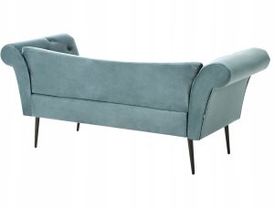 Szezlong NANTILLY Welur Lazurowy 5