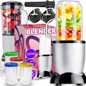 Blender kielichowy z funkcją sokowirówki 4 kubki 250 W Blender kielichowy z funkcją sokowirówki 4 kubki 250 W 3