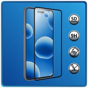 3x SZKŁO HARTOWANE NA CAŁY EKRAN do iPhone 16 Pro | 17 |17 Pro SZYBKA 5D 9H 3