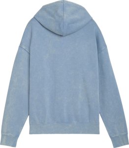Puma Bluza damska z kapturem kangurka ESS Elevated Relaxed Wash Hoodie niebieska 688103 34 L 3
