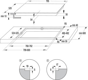 Hisense  platums 79.5 cm  melna - Iebuvejama indukcijas plits virsma HI8432BSCWF (3838782863332) 7