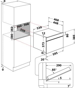 Kuchenka mikrofalowa Whirlpool WMD44MW 7