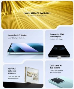 MOBILE PHONE POCO C85/8/256GB BLACK MZB0LFYEU POCO MZB0LFYEU (6932554457051) 8