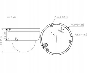 NET CAMERA 4MP DOME/HDBW1439E1-A-IL-0280B-S6 DAHUA 4