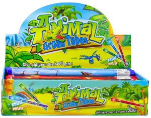 LeanToys Tuba Dźwiękowa Akustyczna Dinozaury Światła Kolorowa 40cm Mix 5