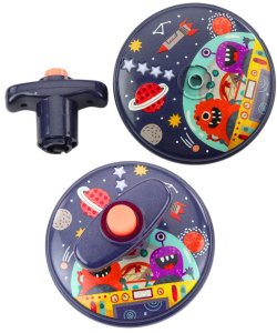 Jokomisiada Kolorowy Świecący Dysk Kosmos Ufo Kręcący Bączek Spinning Top 3