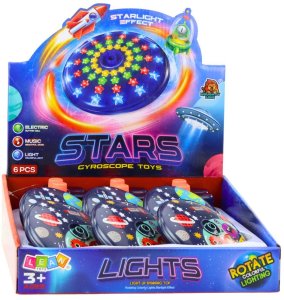 Jokomisiada Kolorowy Świecący Dysk Kosmos Ufo Kręcący Bączek Spinning Top 4