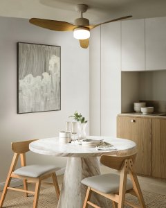 Wentylator sufitowy z lampą ANDERSON Z pilotem Jasnobrązowy 2