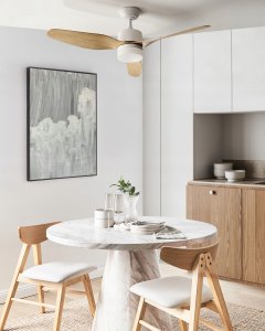 Wentylator sufitowy z lampą ANDERSON Z pilotem Jasnobrązowy 4