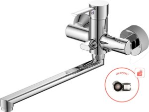 SOTBE UNICORN bateria wannowa z długą wylewką + bateria umywalkowa obrotowa 8