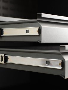 Warsztatowo-narzędziowa szafa metalowa SZYMON, 920 x 1850 x 500 mm, antracytowo-czerwona 8