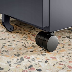 Kontenerek pod biurko KATE 390 x 600 x 500 mm, antracytowy 12