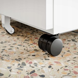 Kontenerek pod biurko KATE 390 x 600 x 500 mm, biały 12