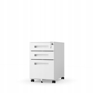 Kontenerek pod biurko KATE 390 x 600 x 500 mm, biały 3