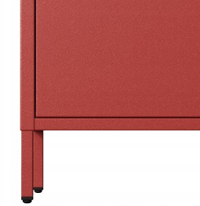 Szafa na ubrania FLAVIO, 800 x 1850 x 450 mm, Modern: czerwona 4