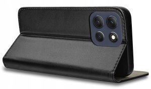 ETUI SKÓRZANE do MOTOROLA MOTO G86 | G86 Power MAGNETYCZNE BOOK + SZKŁO 9H 3