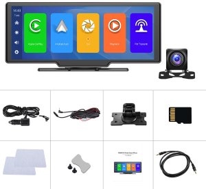 ODTWARZACZ SAMOCHODOWY EKRAN CARPLAY ANDROID APPLE MONITOR KAMERA COFANIA A3019 19