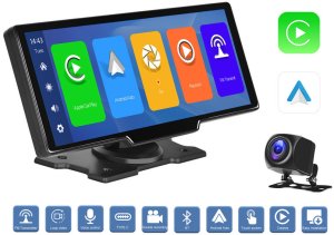 ODTWARZACZ SAMOCHODOWY EKRAN CARPLAY ANDROID APPLE MONITOR KAMERA COFANIA A3019 20