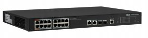 BCS-L-SP1602G-2SFP-M(2) BCS Switch zarządzalny 16x PoE, 2x RJ45, 2x SFP Gigabit 3