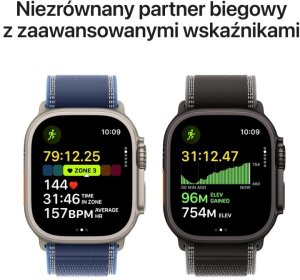 Smartwatch Apple Watch Ultra 3 GPS + Cellular 49mm Black Titanium / Trail Loop M/L Czarny (MF1H4QP-A) 3