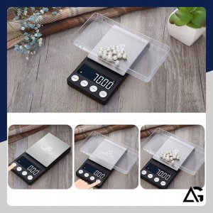 DOKŁADNA WAGA JUBILERSKA 500g 0,01g PRECYZYJNA KUCHENNA DOMOWA PODŚWIETLANA 9