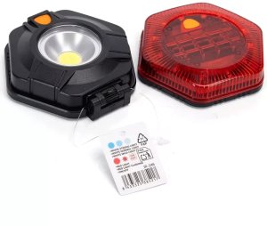 Lampka robocza i ostrzegawcza komplet 2 lampek magnesem na baterie AAA 8