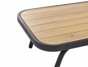 Zestaw ogrodowy ze stolikiem dla 4 osób MINOZZO Certyfikowane drewno akacjowe Oliwkowy 16