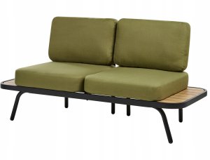 Zestaw ogrodowy ze stolikiem dla 4 osób MINOZZO Certyfikowane drewno akacjowe Oliwkowy 5