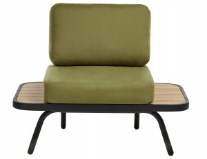 Zestaw ogrodowy ze stolikiem dla 4 osób MINOZZO Certyfikowane drewno akacjowe Oliwkowy 7