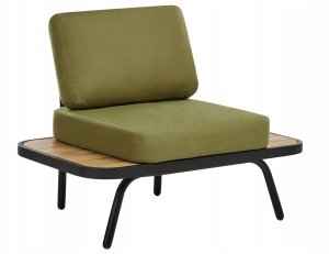 Zestaw ogrodowy ze stolikiem dla 4 osób MINOZZO Certyfikowane drewno akacjowe Oliwkowy 8