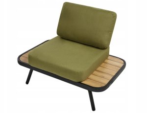 Zestaw ogrodowy ze stolikiem dla 4 osób MINOZZO Certyfikowane drewno akacjowe Oliwkowy 10