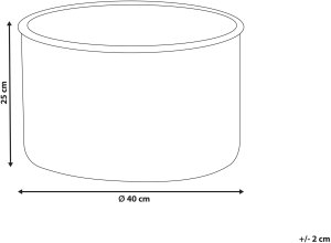 Puf ZIKRIA Welur Brzoskwiniowy 3