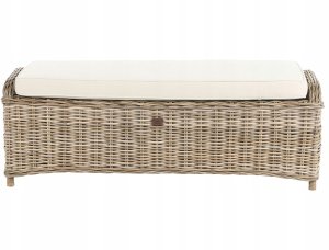 Beliani Otomana ogrodowa SUSUA 140 cm Rattan 5