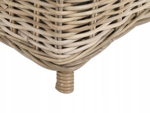 Beliani Otomana ogrodowa SUSUA 140 cm Rattan 10
