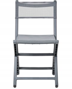 Zestaw 4 krzeseł ogrodowych TALCA Ciemnoszary 5