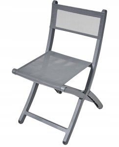 Zestaw 4 krzeseł ogrodowych TALCA Ciemnoszary 7