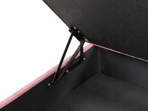 Otomana ze schowkiem ABERDEEN Welur Różowy 5