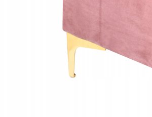 Otomana ze schowkiem ABERDEEN Welur Różowy 9