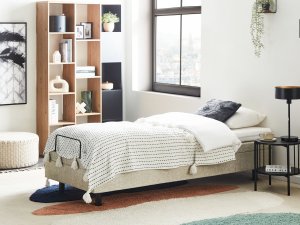 Łóżko regulowane bez zagłówka DUKE II 80 x 200 cm Beżowy 2