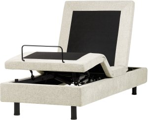 Łóżko regulowane bez zagłówka DUKE II 80 x 200 cm Beżowy 6